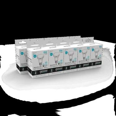 Лампа светодиодная Elementary R63 8W 650lm 4100K Е27 LED 1/10/50 | 63228 | Gauss