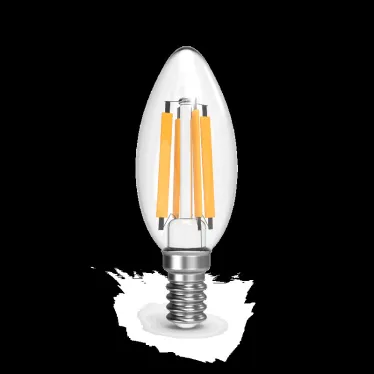 Лампа светодиодная Filament Свеча 13W 1150lm 4100К Е14 LED 1/10/50 | 103801213 | Gauss