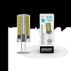 Лампа светодиодная Elementary G4 AC210-240V 5W 400lm 4100K силикон LED 1/20/200 | 18025 | Gauss