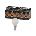 Лампа светодиодная F-LED F-LED P45-9w-827-E14 frost (филамент, шар мат, 9Вт, тепл, E14) | Б0047021 | ЭРА