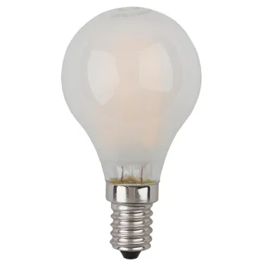 Лампа светодиодная F-LED P45-7W-840-E14 frost (филамент, шар мат., 7Вт, нейтр, E14) | Б0027957 | ЭРА