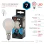 Лампа светодиодная F-LED P45-7W-840-E14 frost (филамент, шар мат., 7Вт, нейтр, E14) | Б0027957 | ЭРА