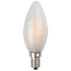 Лампа светодиодная F-LED B35-9w-840-E14 frost (филамент, свеча мат, 9Вт, нейтр, E14) | Б0046996 | ЭРА