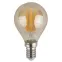 Лампа светодиодная F-LED P45-9W-827-E14 gold (филамент, шар золот, 9Вт, тепл, E14) | Б0047022 | ЭРА