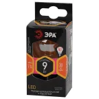 Лампа светодиодная F-LED P45-9W-827-E14 gold (филамент, шар золот, 9Вт, тепл, E14) | Б0047022 | ЭРА