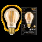 Лампа светодиодная  Filament А60 10W 820lm 2400К Е27 golden LED | 102802010 | Gauss