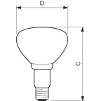 Лампа накаливания ЛОН IR250RH BR125 230-250V E27 1CT/10 | 923212043801 | PHILIPS