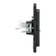 Стокгольм Механизм Розетки RJ-45 2-местной черный EKF