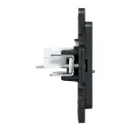Стокгольм Механизм Розетки RJ-45 2-местной черный EKF