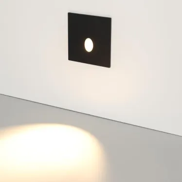 Светильник LT-GAP-S70x70-3W Warm3000 (BK, 30deg, 230V) (Arlight, IP65 Металл, 3 года) | 031167 | Arlight