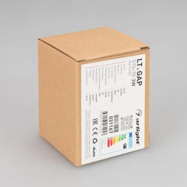 Светильник LT-GAP-S70x70-3W Warm3000 (BK, 30deg, 230V) (Arlight, IP65 Металл, 3 года) | 031167 | Arlight