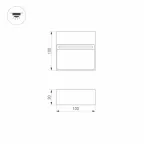 Светильник LGD-TRACE-S100x100-4W Warm3000 (GR, 65 deg, 230V) (Arlight, IP65 Металл, 3 года) | 029960 | Arlight