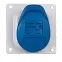 Встраиваемая прямая розетка с уменьшенным фланцем - P17 Tempra Pro - IP 44 - 200/250 В~ - 16 A - 2К+З | 057354 | Legrand