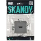 SKANDY Розетка HDMI SK-H01Gr серый IEK