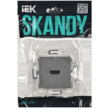 SKANDY Розетка HDMI SK-H01Gr серый IEK