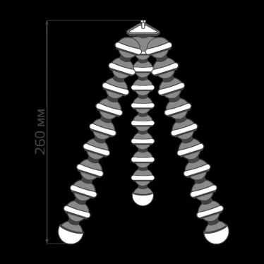 Гибкая тренога для установки кольцевого светильника 1/50 | RL101 | Gauss