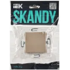 SKANDY Заглушка с суппортом SK-C01Sa песочный IEK