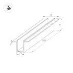 Трек встраиваемый MAG-TRACK-2538-F-3000 (BK) (Arlight, IP20 Металл, 3 года) | 033245 | Arlight