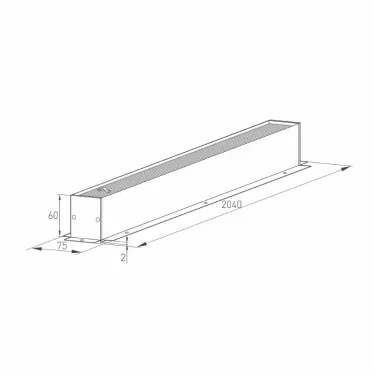 Трек встраиваемый MAG-TRACK-4560-F-2040 (WH) (Arlight, IP20 Металл, 3 года) | 028060(1) | Arlight