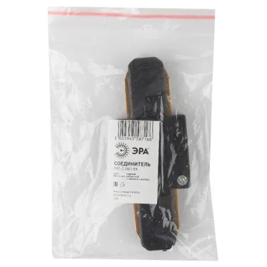 Коннектор для шинопровода прямой черный TR7-C 2W I BK | Б0032180 | ЭРА