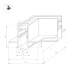 Коннектор угловой MAG-ORIENT-CON-2652-FDW-L90 (BK) (Arlight, IP20 Металл, 3 года) | 033639 | Arlight