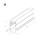 Трек встраиваемый MAG-TRACK-4560-FDW-2000 (BK) (arlight, IP20 Металл, 3 года) | 034679 | Arlight