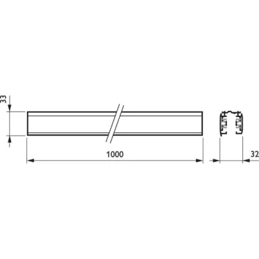 Шинопровод осветительный RCS750 3C L1000 BK | 910930013218 | Philips