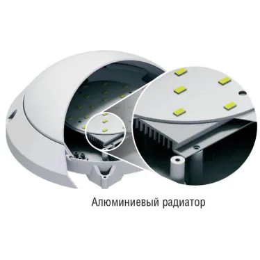 Светильник светодиодный пылевлагозащищенный для ЖКХ ДПБ NBL-PR1-7-4K-BL-IP65-LED (аналог НПБ 1301/НПП 1301) 7Вт 4000К IP65 опал | 94831 | Navigator