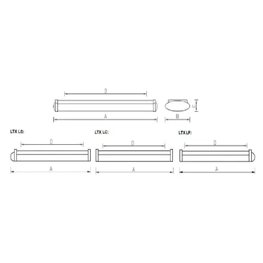 Светильник ЛПО/ЛСО LTX 236 HF 2х36Вт Т8 G13 ЭПРА IP40 | 1055000060 | Световые Технологии