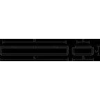 Светильник светодиодный ДПО AOT.PRS UNI LED 1200x200 33Вт 4000К IP40 призма | 1068000030 | Световые Технологии