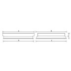 Светильник ЛВО ARS/R 418 /595/ HF GRILIATO 4х18Вт Т8 G13 ЭПРА IP20 | 1015000210 | Световые Технологии