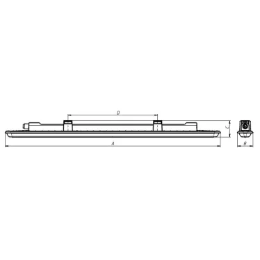 Светодиодный светильник ДСП SLICK.PRS LED 40 (PС/SMC) 42Вт 5000K.IP66/IP69 | 1631003280 | Световые Технологии