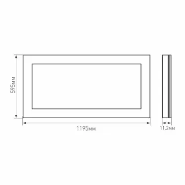 Панель IM-600x1200A-48W Warm White (Arlight, IP40 Металл, 3 года) | 023156(1) | Arlight