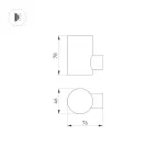 Светильник LGD-RAY-WALL-R46-3W Day4000 (GR, 24 deg, 230V) (Arlight, IP65 Металл, 3 года) | 033309 | Arlight