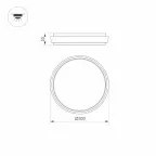 Светильник LGD-GIRO-R300-30W Warm3000 (GR, 110 deg, 230V) (Arlight, IP54 Металл, 3 года) | 029950 | Arlight