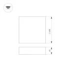 Светильник SP-QUADRO-S600x600-60W Warm3000 (BK, 120 deg, 230V) (Arlight, IP40 Металл, 3 года) | 034805 | Arlight