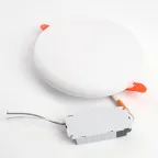 Светильник светодиодный ДВО-18w 6400К 1800Лм slim белый с регулируемым монтажным диаметром (до 130мм)