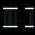 Светильник садово-парковый Enigma настенный архитектурный, 2xGU10, 100*105*300mm, 170-240V / 50Hz, 2xMax.50W, IP54 | GD162 | Gauss