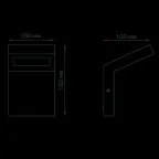Светильник садово-парковый LED Electra, 10W, 600Lm, 4000K, 100x109x160mm, 170-240V / 50Hz, IP54 | GD109 | Gauss