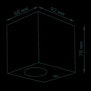 Светильник садово-парковый Cube настенный архитектурный, GU10, 67*92*80mm, 170-240V / 50Hz, 2xMax.35W, IP54 | GD158 | Gauss