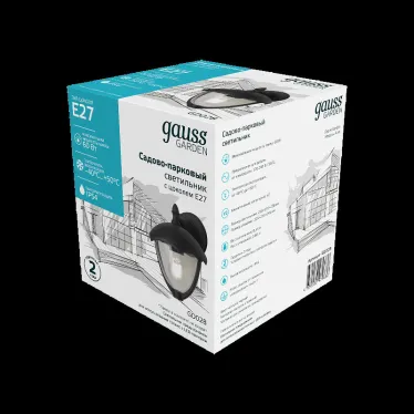 Светильник садово-парковый Aura на стену вниз 188*210*238mm, 170-240V / 50Hz, 1xE27, Max.60W, IP54 | GD028 | Gauss