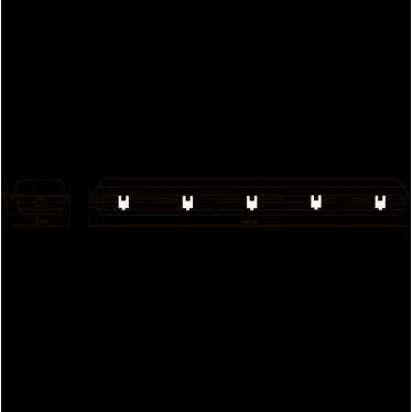 Светильник светодиодный промышленный линейный СПП-Т8-G13 INDUSTRY 220-230V IP65 660*70*61мм для LED ламп 1х600мм | 909410160 | Gauss