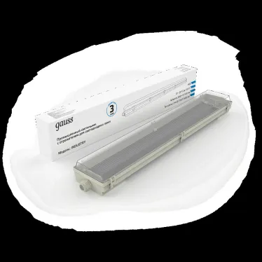 Светильник светодиодный промышленный линейный СПП-Т8-G13 INDUSTRY 220-230V IP65 660*107*61мм для LED ламп 2х600мм | 909410260 | Gauss