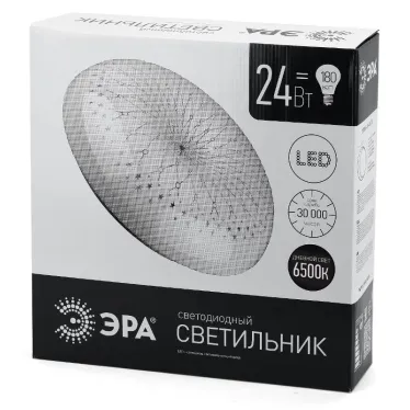Светильник светодиодный декоративный бытовой ДПБ SPB-6-24-6,5K (D) 24Вт 6500К 405x115 1850Лм "Фея" IP20 | Б0032149 | ЭРА