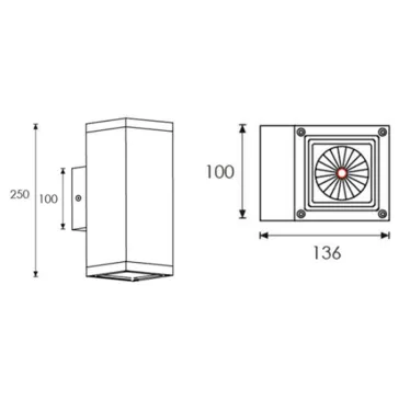 Светильник TETRA LED 2x13 D12 4000K | 1100100060 | Световые Технологии