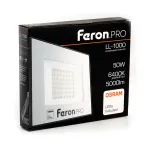 Прожектор светодиодный ДО-50w 6400К 5000Лм IP65 черный Feron.PRO