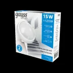 Светильник светодиодный пылевлагозащищенный для ЖКХ IP54 D175*76 15W 1250lm 6500K Qplus круглый 1/30 | 141411315 | Gauss