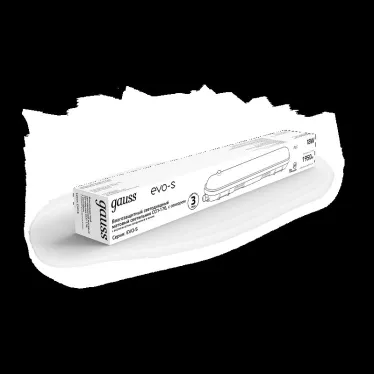 Светильник светодиодный промышленный линейный ССП-176 EVO-S IP65 600*76*66 18W 1950lm 4000K мат с ДД и соед.в линию 1/12 | 864424218-S | Gauss