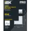 Светильник LED L-образн. 1010 8Вт 6500К 117х117мм чер. IEK
