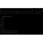 Светильник светодиодный ДВО LINER/R DR LED 1200 W 26Вт 4000К IP20 опал | 1474000050 | Световые Технологии